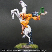 Load image into Gallery viewer, 57-0298:  Vallor on Flying Steed, Holding Plumed War Horn
