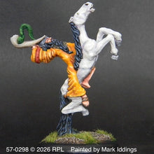 Load image into Gallery viewer, 57-0298:  Vallor on Flying Steed, Holding Plumed War Horn
