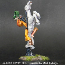 Load image into Gallery viewer, 57-0298:  Vallor on Flying Steed, Holding Plumed War Horn
