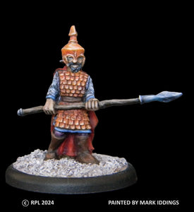 57-0303:  Guardian with Spear At Ready