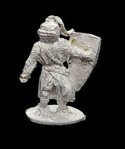 57-0322:  Foot Knight, Attacking, Plumed Helmet
