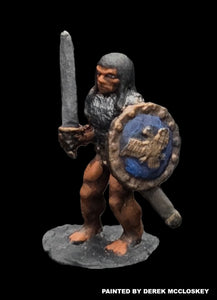 57-0358:  Barbarian, In Chainmail, with Sword and Shield