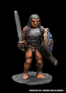 57-0358:  Barbarian, In Chainmail, with Sword and Shield