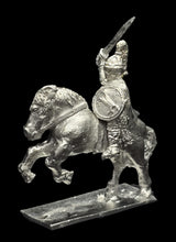 Load image into Gallery viewer, 57-0371/48-0573:  Lancer Cavalry with Sword Raised [Rider and Mount]
