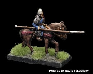 57-0376:  Lancer with Weapon Levelled [rider and mount]