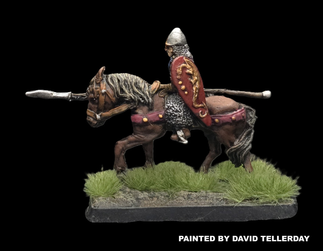 57-0376:  Lancer with Weapon Levelled [rider and mount]