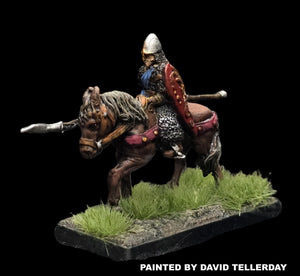 57-0376:  Lancer with Weapon Levelled [rider and mount]
