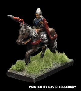 57-0377:  Lancer with Weapon Raised [rider and mount]