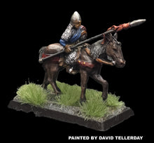 Load image into Gallery viewer, 57-0377:  Lancer with Weapon Raised [rider and mount]
