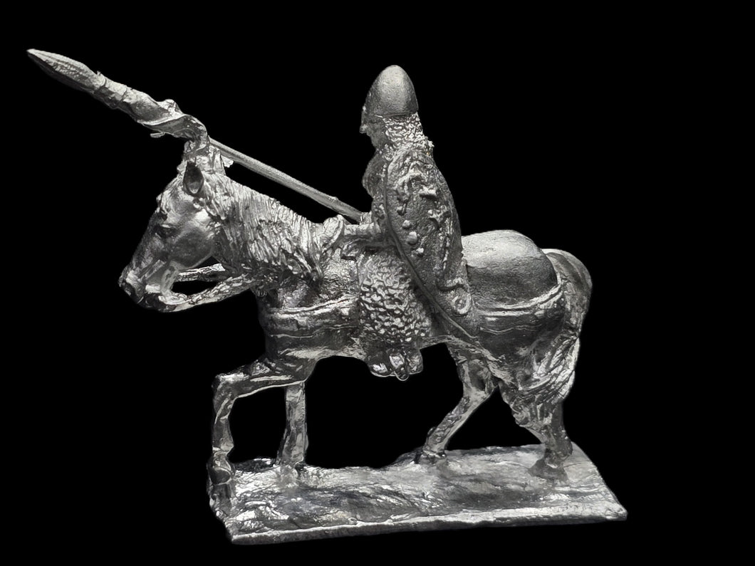 57-0377:  Lancer with Weapon Raised [rider and mount]
