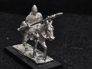 57-0377:  Lancer with Weapon Raised [rider and mount]