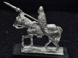 57-0377:  Lancer with Weapon Raised [rider and mount]
