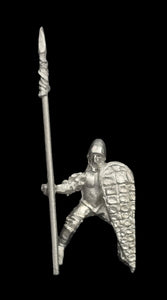 57-0383:  Light Cavalryman with Kite Shield, Weapon Raised [rider only]