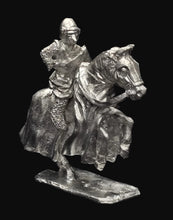 Load image into Gallery viewer, 57-0392 / 48-0563:  Knight with Houndstooth Helm on Rearing Horse [rider and mount]
