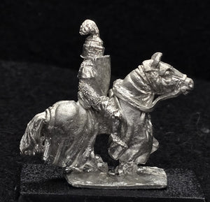 57-0393 / 48-0562:  Knight w/ Thick Plume on Charging Horse [rider and mount]