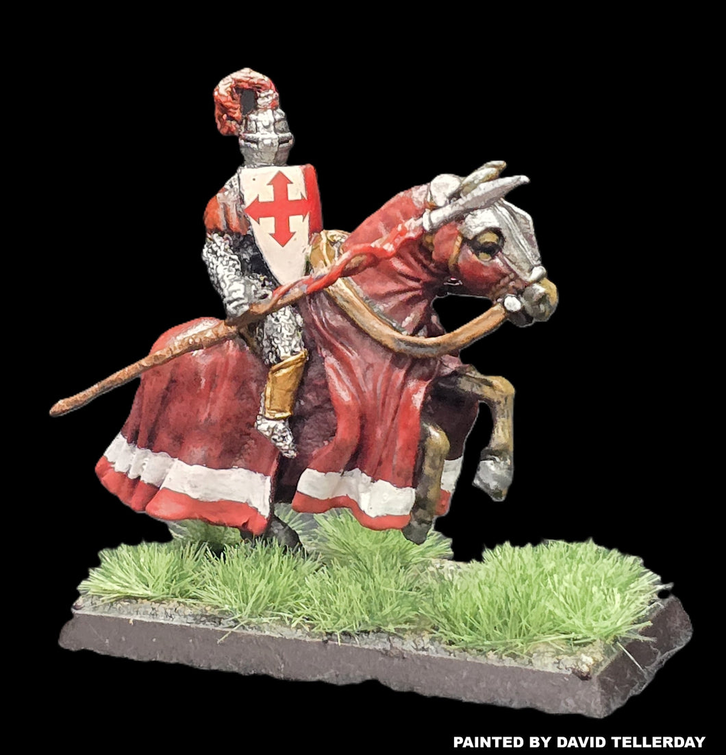 57-0394 / 48-0563:  Knight w/ Thin Plume on Rearing Horse [rider and mount]