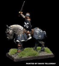 Load image into Gallery viewer, 57-0395 / 48-0567:  Knight in Full Plate on Armored WarHorse [rider and mount]
