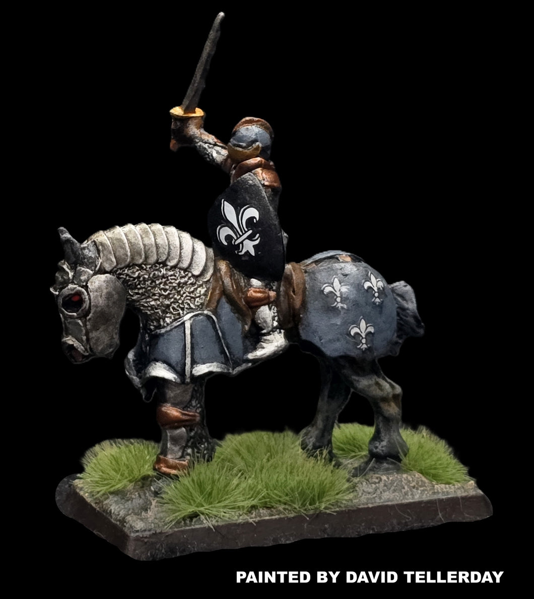 57-0395 / 48-0567:  Knight in Full Plate on Armored WarHorse [rider and mount]