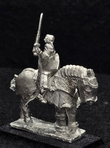 57-0396 / 48-0568:  Knight in Full Plate with Plumed Helm, on Armored WarHorse [rider and mount]