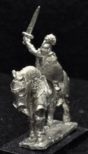 Load image into Gallery viewer, 57-0396 / 48-0568:  Knight in Full Plate with Plumed Helm, on Armored WarHorse [rider and mount]
