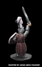 Load image into Gallery viewer, 57-0405:  Armored Hero with Sword Raised and Heater Shield
