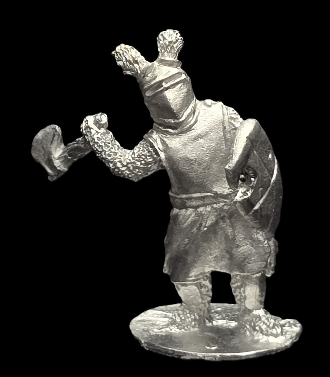57-0407:  Armored Hero with Axe, Attacking