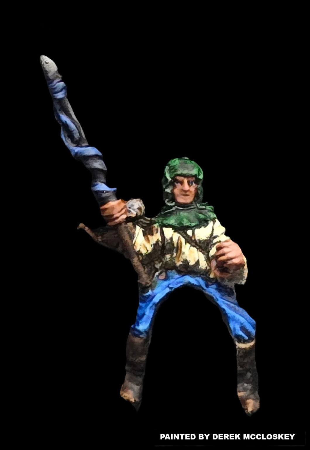 57-0432:  Ranger Cavalry Rider with Spear, Left Hand Raised [Rider Only]