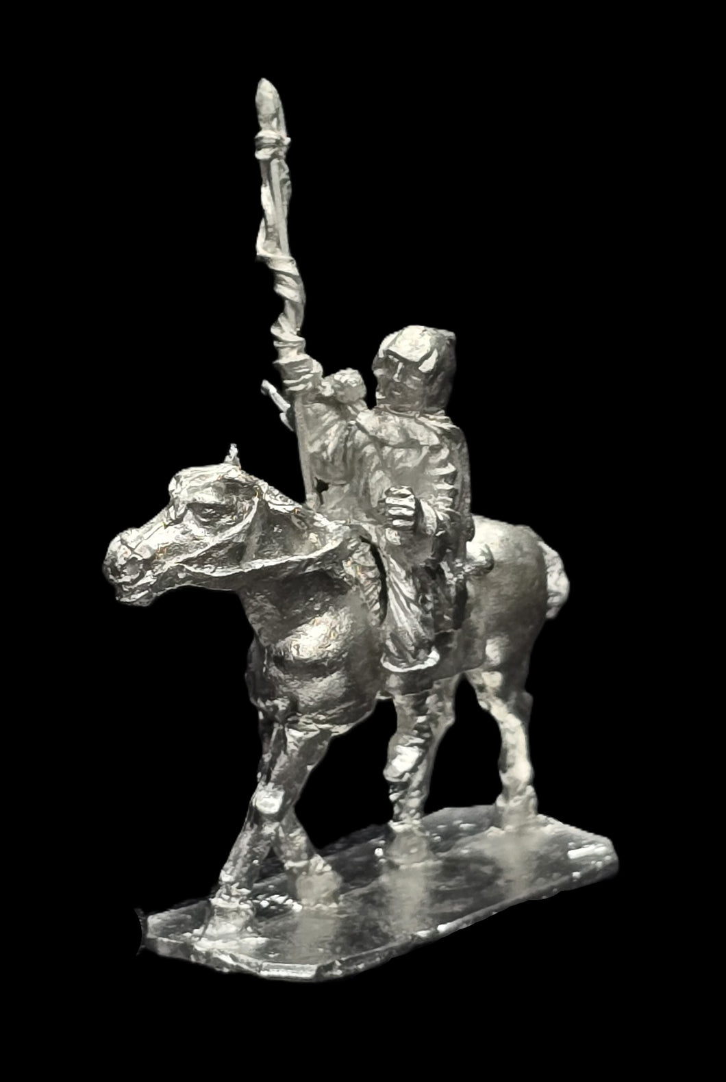 57-0432/48-0551:  Ranger Cavalry with Spear, Left Hand Raised [Rider and Mount]