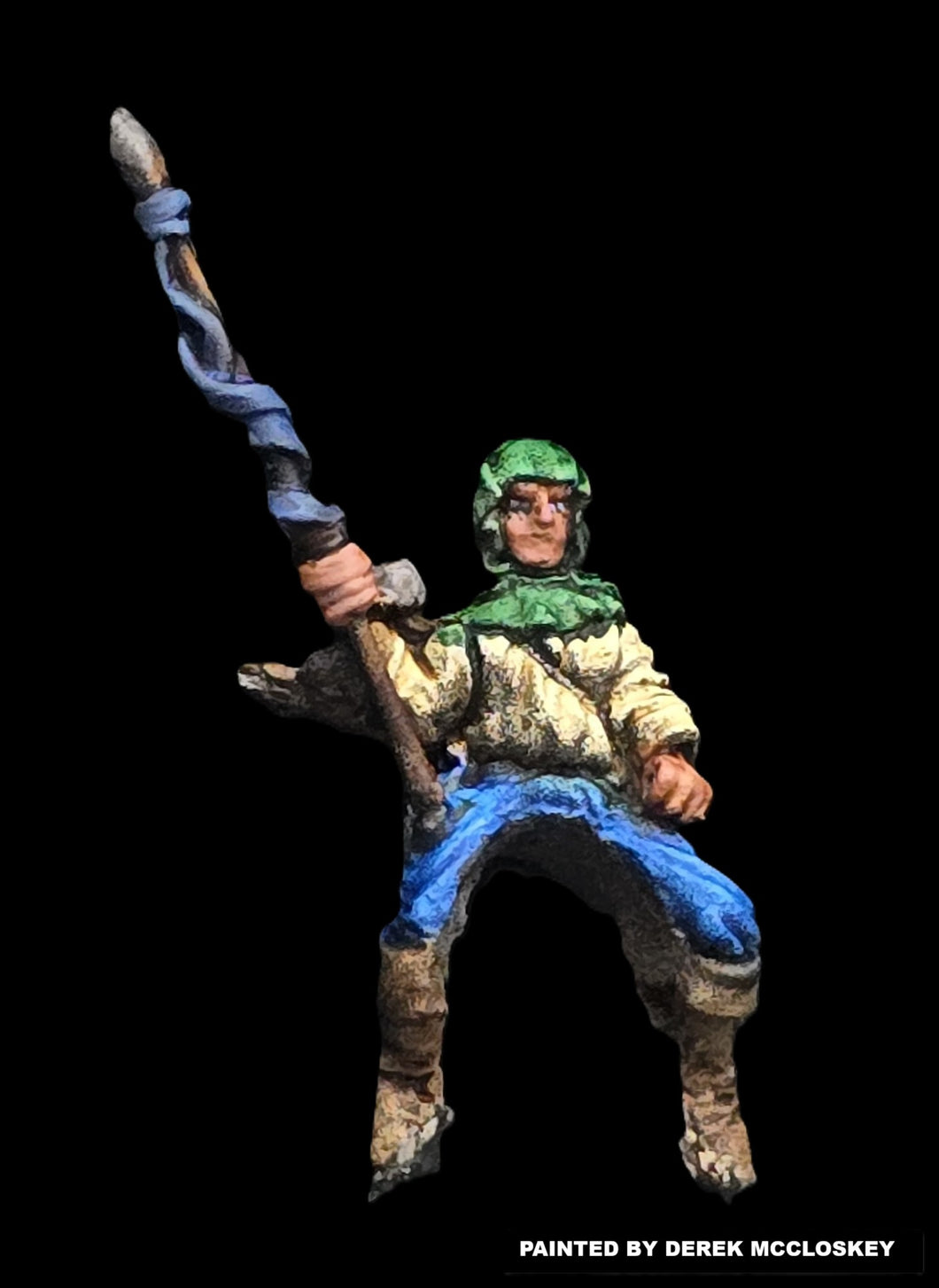 57-0433:  Ranger Cavalry Rider with Spear, Left Hand Lowered [Rider Only]