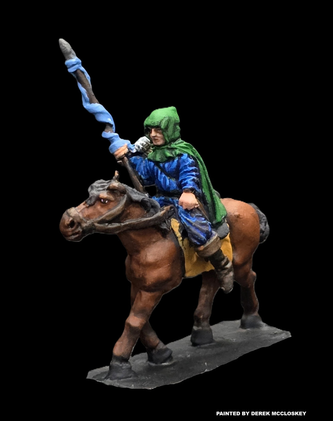 57-0433/48-0551:  Ranger Cavalry with Spear, Left Hand Lowered [Rider and Mount]