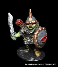 Load image into Gallery viewer, 57-0541:  Goblin in Chainmail with Sword, Shield, and Bow

