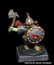 Load image into Gallery viewer, 57-0542:  Goblin in Chainmail with Axe, Shield, and Bow
