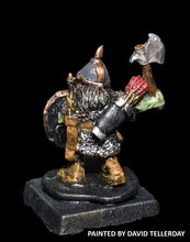 Load image into Gallery viewer, 57-0542:  Goblin in Chainmail with Axe, Shield, and Bow
