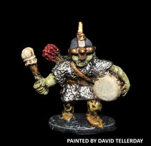 Load image into Gallery viewer, 57-0563:  Goblin in Chainmail, Musician with Drum
