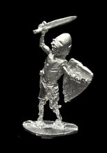 Load image into Gallery viewer, 57-0701:  Skeleton in Plate Armor, with Heater Shield and Weapon Raised
