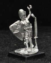 Load image into Gallery viewer, 57-0701:  Skeleton in Plate Armor, with Heater Shield and Weapon Raised
