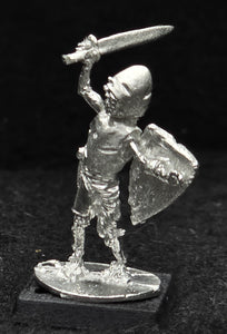 57-0701:  Skeleton in Plate Armor, with Heater Shield and Weapon Raised