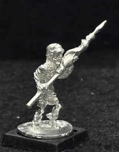 57-0703:  Skeleton with Two Handed Weapon and Round Shield