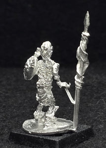 57-0703:  Skeleton with Two Handed Weapon and Round Shield