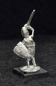57-0711:  Skeleton with Sword Overhead and Shield Behind