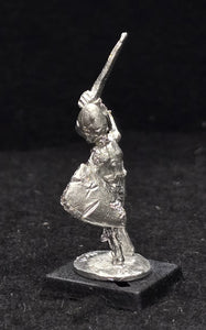 57-0711:  Skeleton with Sword Overhead and Shield Behind