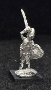 57-0711:  Skeleton with Sword Overhead and Shield Behind