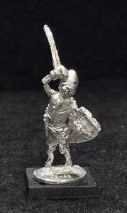 57-0711:  Skeleton with Sword Overhead and Shield Behind