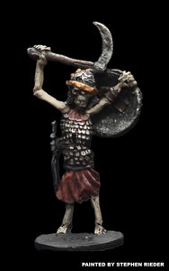 57-0716:  Skeleton with Sickle and Shield, Short Garment