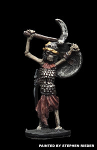 57-0717:  Skeleton with Sickle and Shield, Longer Garment