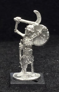 57-0717:  Skeleton with Sickle and Shield, Longer Garment
