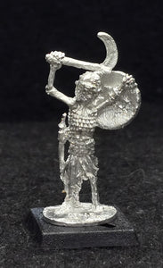 57-0717:  Skeleton with Sickle and Shield, Longer Garment