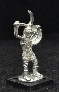 57-0718:  Skeleton in Chainmail, with Sickle and Shield