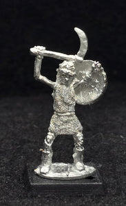 57-0718:  Skeleton in Chainmail, with Sickle and Shield