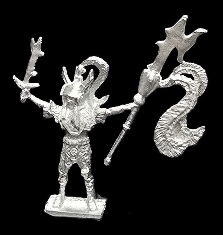 57-7071:  Lemurian Champion with Sword and Polearm